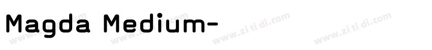 Magda Medium字体转换